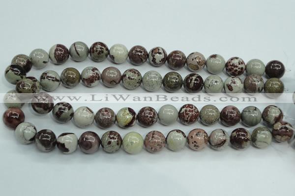 CAR06 15.5 inches 14mm round artistic jasper beads wholesale