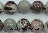 CAR07 15.5 inches 16mm round artistic jasper beads wholesale