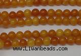 CAR100 15.5 inches 3mm round natural amber beads