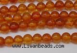 CAR106 15.5 inches 4mm round natural amber beads