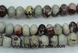 CAR11 15.5 inches 5*8mm rondelle artistic jasper beads wholesale