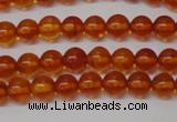 CAR111 15.5 inches 4mm round natural amber beads