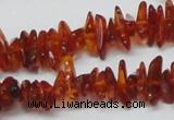 CAR117 16 inches 2*6mm - 3*10mm natural amber chips beads