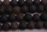 CAR209 15.5 inches 8mm - 9mm round matte natural amber beads