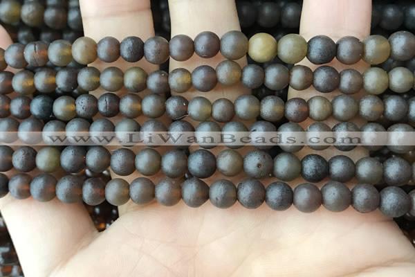 CAR216 15.5 inches 6mm round natural amber beads wholesale