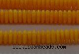 CAR408 15.5 inches 2*6mm rondelle synthetic amber beads wholesale