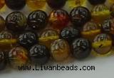 CAR501 15.5 inches 6mm - 7mm round natural amber beads wholesale