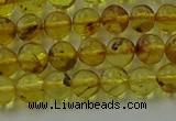 CAR521 15.5 inches 5mm - 6mm round natural amber beads wholesale