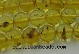 CAR522 15.5 inches 7mm - 8mm round natural amber beads wholesale