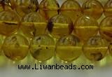 CAR523 15.5 inches 8mm - 9mm round natural amber beads wholesale