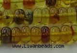 CAR538 15.5 inches 5*8mm rondelle natural amber beads wholesale