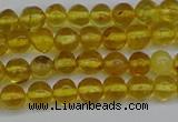 CAR550 15.5 inches 4mm - 5mm round natural amber beads wholesale