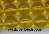 CAR565 15.5 inches 11mm - 12mm round natural amber beads wholesale