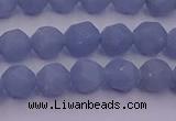 CAS210 15.5 inches 6mm faceted nuggets blue angel skin gemstone beads