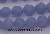 CAS212 15.5 inches 10mm faceted nuggets blue angel skin gemstone beads