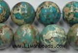 CAT04 15.5 inches 20mm round natural aqua terra jasper beads