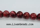 CAT161 15.5 inches 8mm round dyed natural aqua terra jasper beads