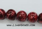 CAT166 15.5 inches 18mm round dyed natural aqua terra jasper beads