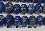 CAT301 15.5 inches 7*10mm – 15*20mm rondelle dyed aqua terra jasper beads