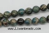 CAT5003 15.5 inches 8mm round natural aqua terra jasper beads