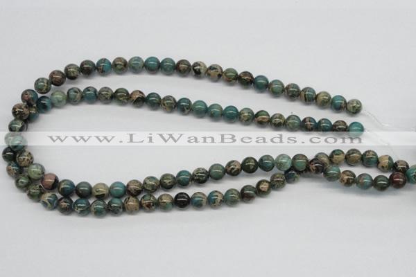 CAT5003 15.5 inches 8mm round natural aqua terra jasper beads