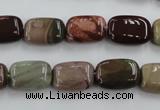 CAT5311 15.5 inches 8*14mm rectangle aqua terra jasper beads wholesale