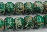 CAT61 15.5 inches 12*16mm rondelle dyed natural aqua terra jasper beads