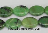 CAU17 12*16mm flat oval australia chrysoprase beads Wholesale