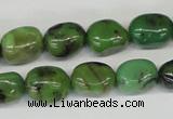 CAU31 15.5 inches 10*14mm nugget australia chrysoprase beads wholesale