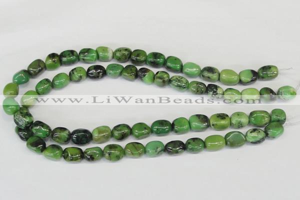 CAU31 15.5 inches 10*14mm nugget australia chrysoprase beads wholesale