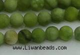 CAU511 15.5 inches 6mm round matte Chinese chrysoprase beads