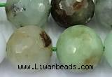 CAU562 15 inches 10mm faceted round Australia chrysoprase beads