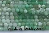 CAU567 15 inches 3mm faceted round Australia chrysoprase beads