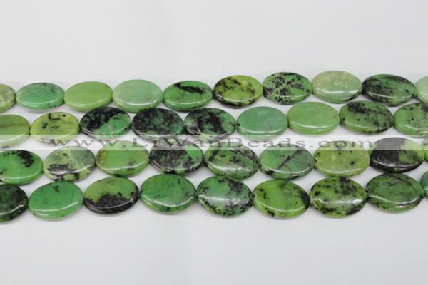 CAU67 15.5 inches 18*25mm oval Australia chrysoprase beads