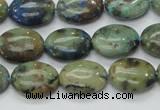 CAZ04 15.5 inches 12*16mm oval natural azurite gemstone beads