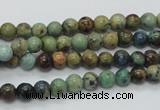 CAZ07 15.5 inches 6mm round natural azurite gemstone beads