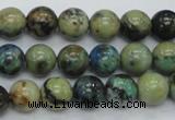 CAZ09 15.5 inches 10mm round natural azurite gemstone beads