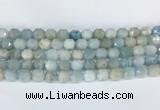 CBBS01 15 inches 8mm faceted prism aquamarine beads wholesale