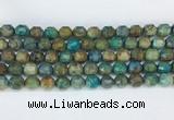 CBBS02 15 inches 8mm faceted prism chrysocolla beads wholesale