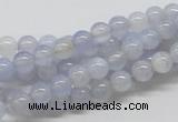 CBC01 15.5 inches 6mm round blue chalcedony beads wholesale