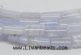 CBC07 15.5 inches 8*12mm rectangle blue chalcedony beads wholesale