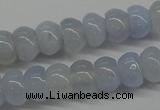 CBC20 15.5 inches 4*6mm rondelle blue chalcedony beads wholesale