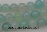 CBC203 15.5 inches 10mm round ocean blue chalcedony beads