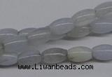 CBC23 15.5 inches 4*7mm rice blue chalcedony beads wholesale