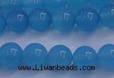 CBC252 15.5 inches 8mm A grade round ocean blue chalcedony beads