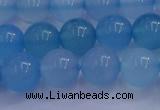 CBC254 15.5 inches 12mm A grade round ocean blue chalcedony beads