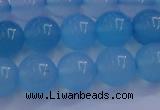 CBC264 15.5 inches 12mm AA grade round ocean blue chalcedony beads