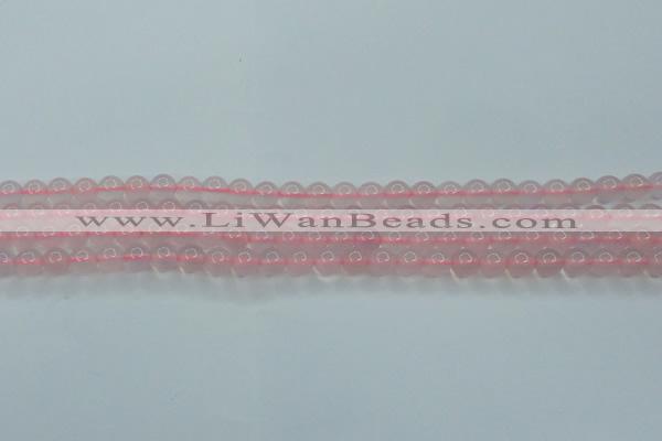 CBC301 15.5 inches 6mm round pink chalcedony beads wholesale