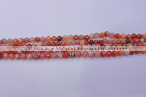 CBC400 15.5 inches 4mm A grade round orange chalcedony beads