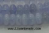 CBC442 15.5 inches 6*10mm rondelle blue chalcedony beads